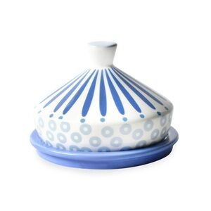 Coton Colors Iris Burst Round Butter Dish.